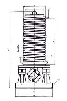 DZC垂直振動提升機(jī)外形示意圖