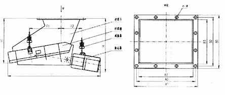 ZG系列電磁振動(dòng)給煤機(jī)尺寸圖