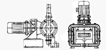 DBY型電動隔膜泵結(jié)構(gòu)圖